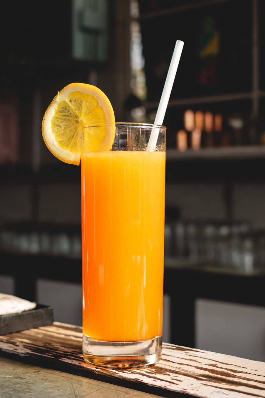 Fresh wellness juice prepared at Dani
