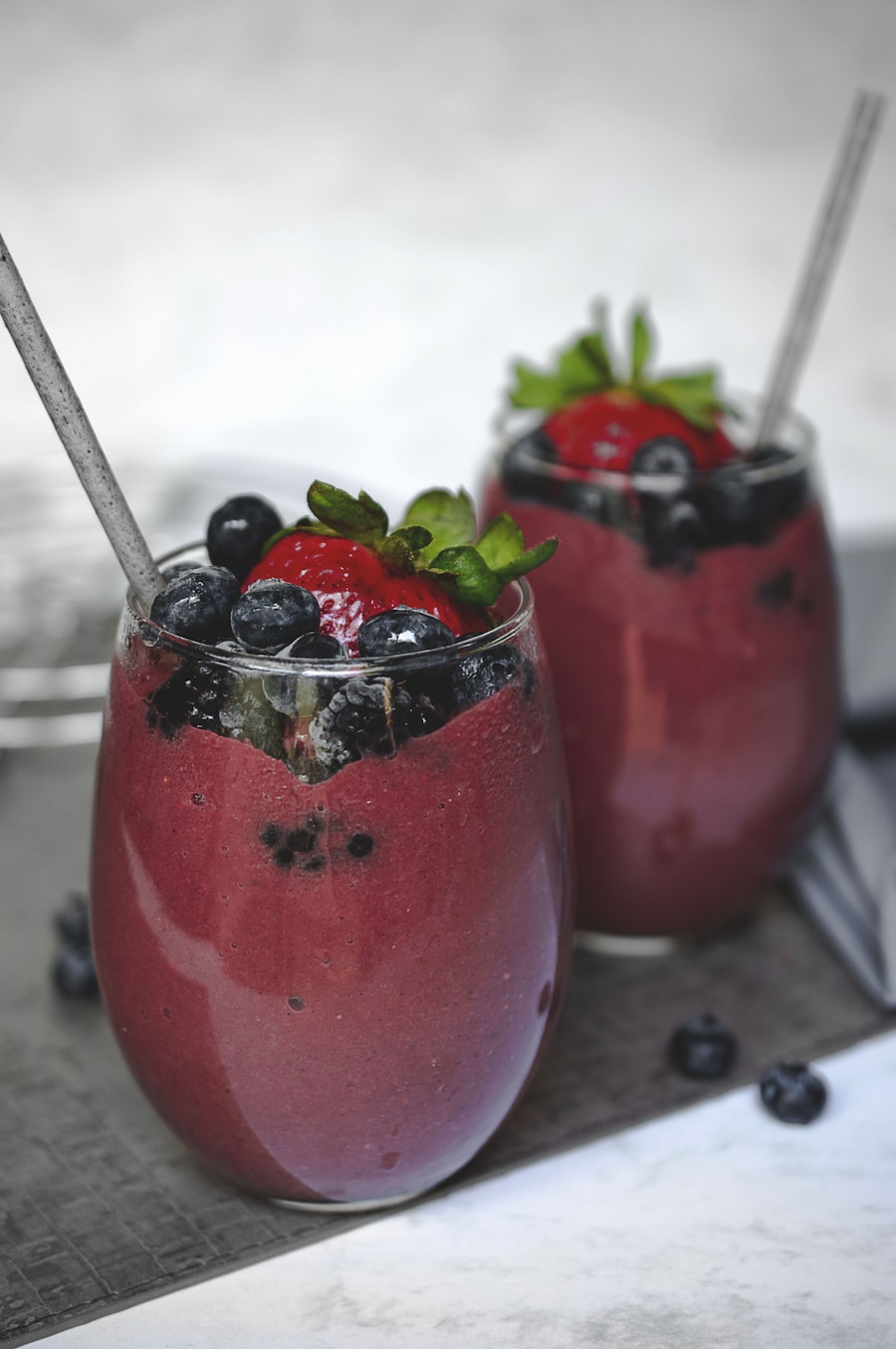 Smoothies selection at Dani restaurant